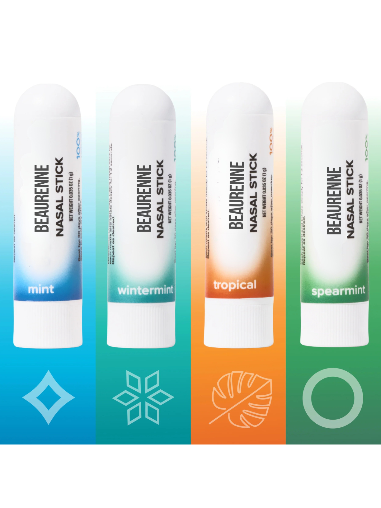 Stick Nasal Anti-écoulement Libère les voies respiratoires - (4 Pack)